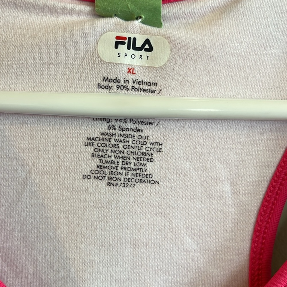 Fila Tank Size XL - Picture 2 of 3